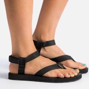 TEVA Original Sandal Black Ankle Strap Minimalist